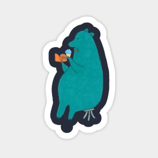 Hippo Chillin' Sticker